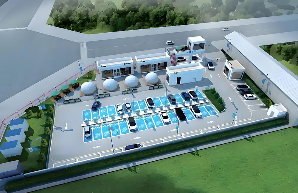 零碳驿站示范停车项目